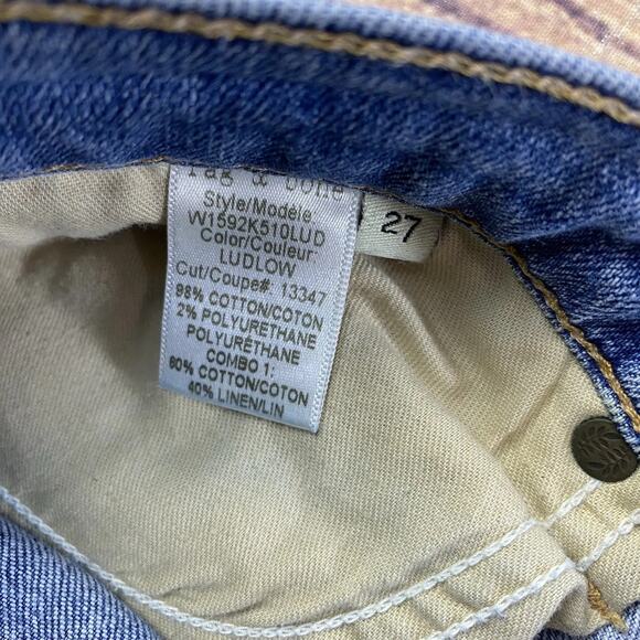 Rag & Bone Jeans Women's Size 27 The Skinny Tomboy Light Wash Patches 32x26 - Picture 6 of 12
